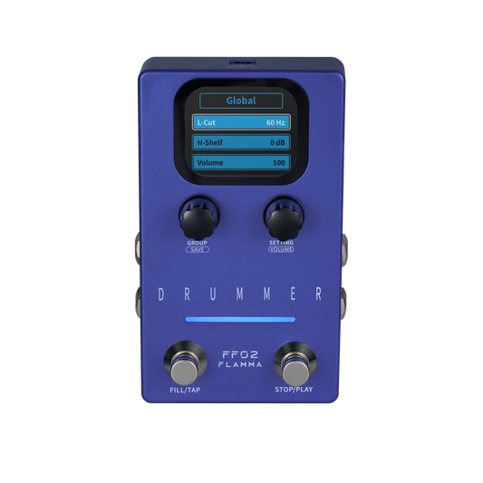 FLAMMA FF02 Dual Footswitch Stereo Drum Machine Pedal