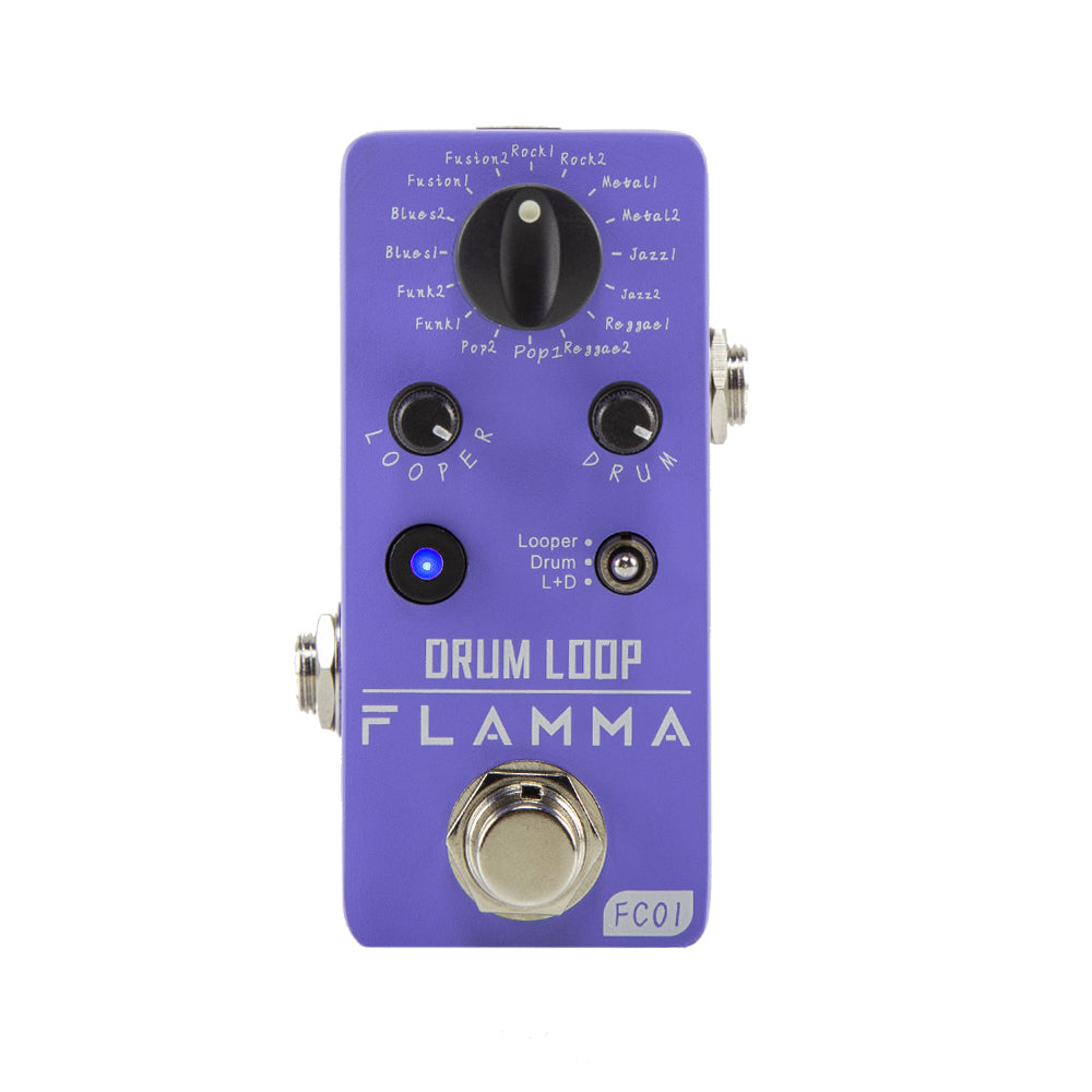 FLAMMA FC01 Mini Digital Guitar Drum Machine Phase Loop Pedal – Flamma Innovation