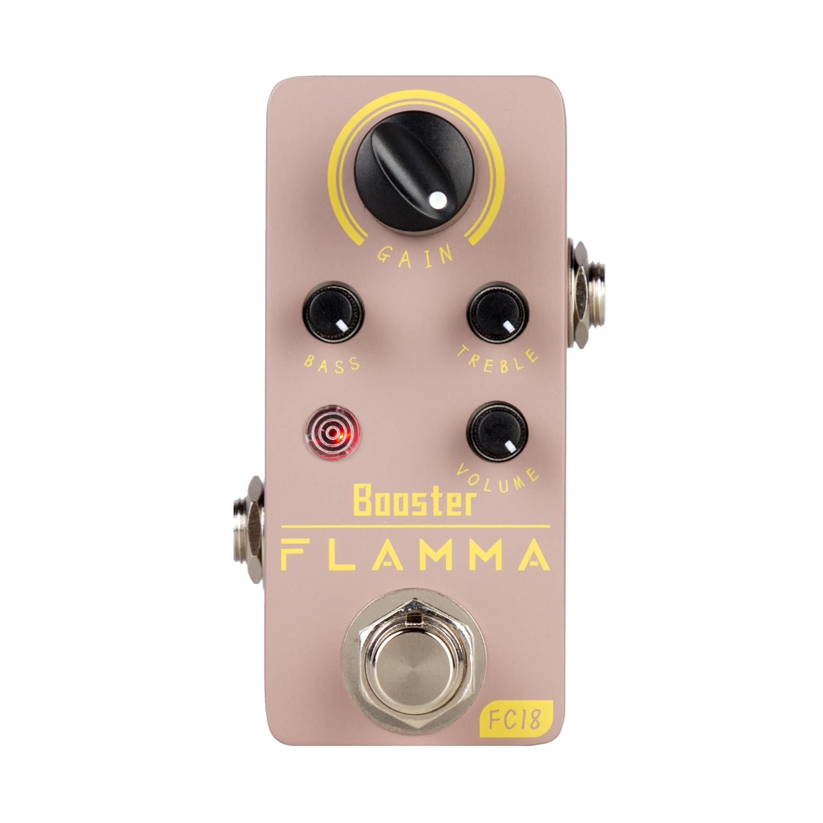 clean guitar pedal FLAMMA FC18 Clean Boost Pedal, 20db+ Clean Boost with a 2 Band EQ – Flamma Innovation