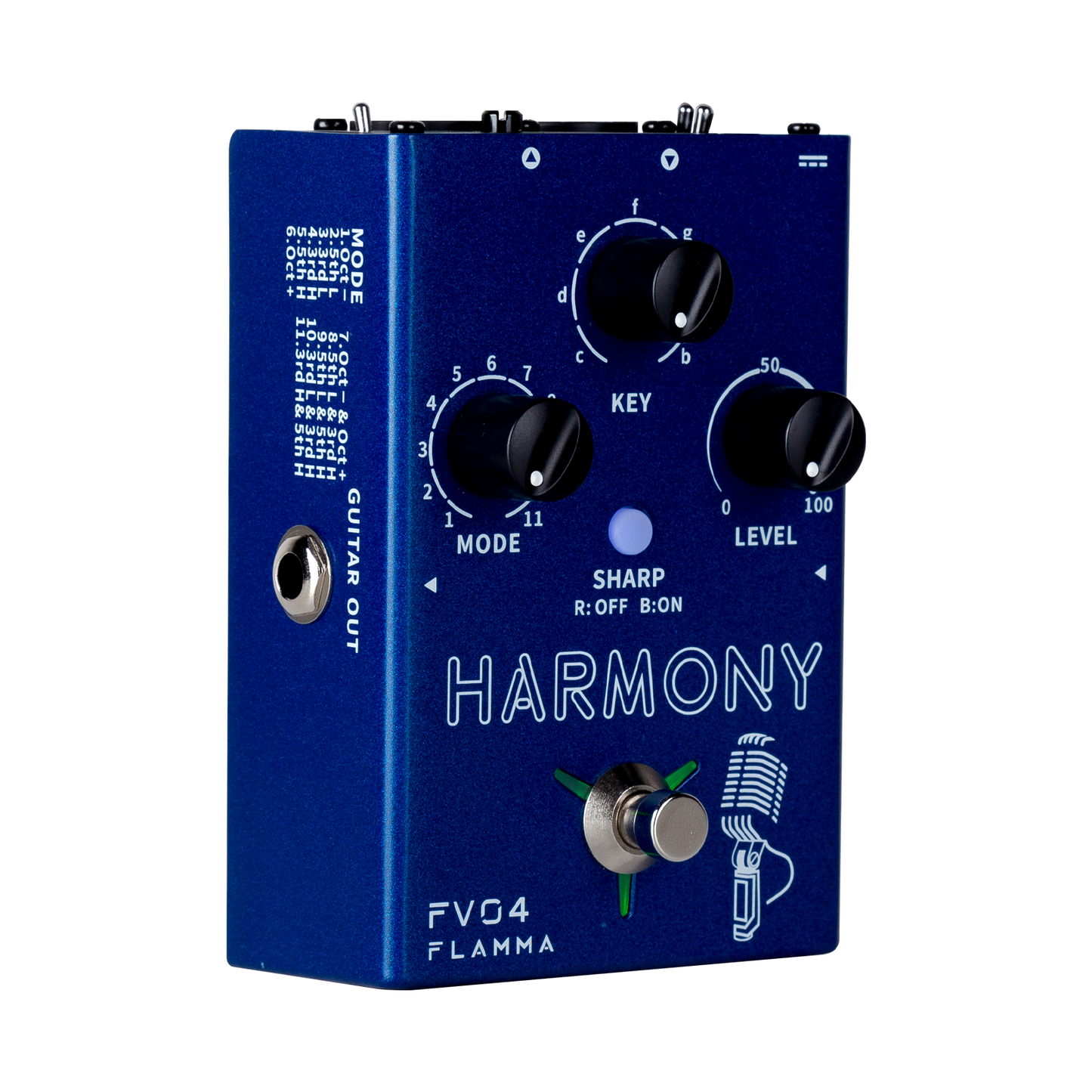 FLAMMA FV04 Harmony Vocal Pedal with Reverb Effects for Professional Singer