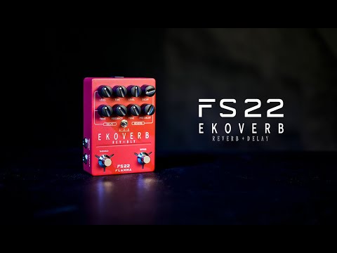 FLAMMA FS22 Ekoverb Guitar Stereo Dual Reverb Delay Effects Pedal