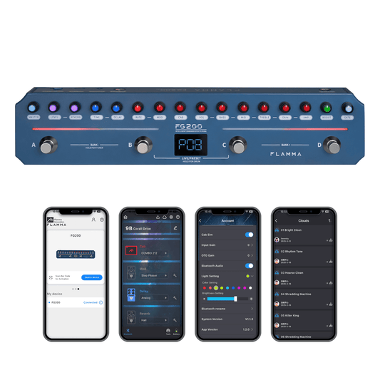 FLAMMA FG200 Intelligent Combined Effects Pedal Multi Stompboxes