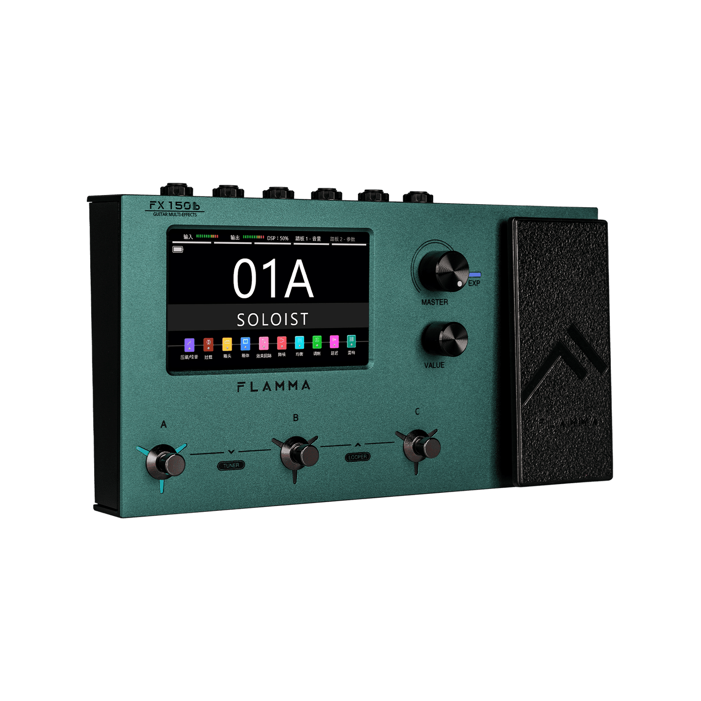 multi fx pedal with looper FLAMMA FX150b Nebula Green Multi Effects Processor – Flamma Innovation