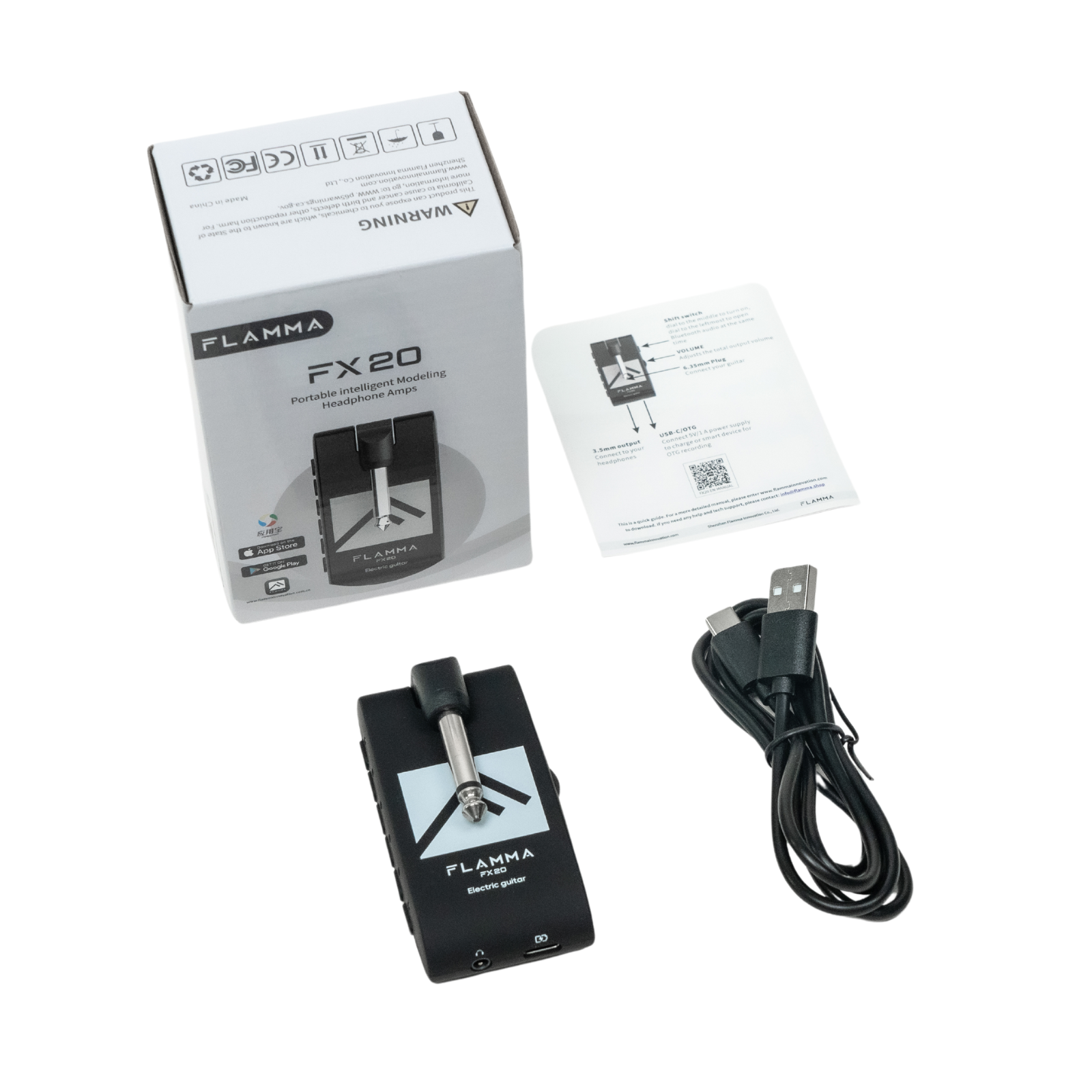 FLAMMA FX20 Portable  Intelligent Headphone Modeling Headphone Amps with APP control