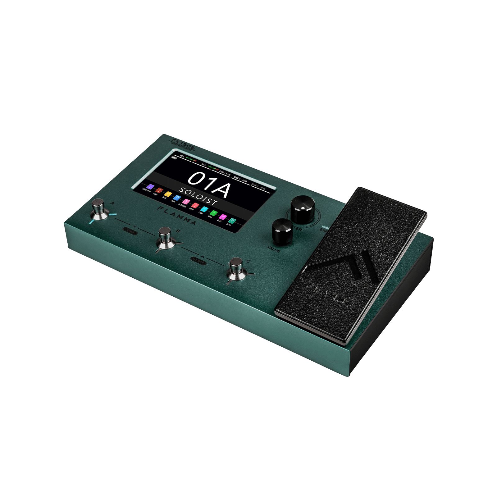 Guitar floor multi effects pedal with expression pedal