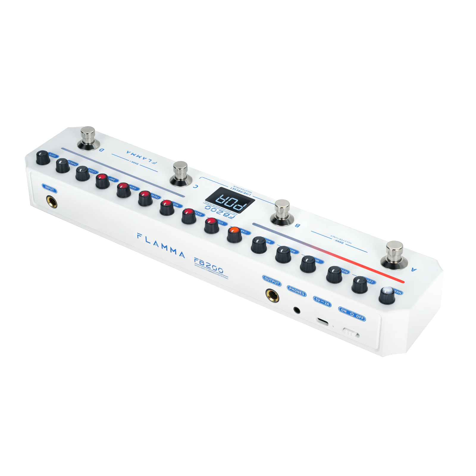 FLAMMA FB200 Bass Guitar Intelligent Combined Multi Effects Pedal ...