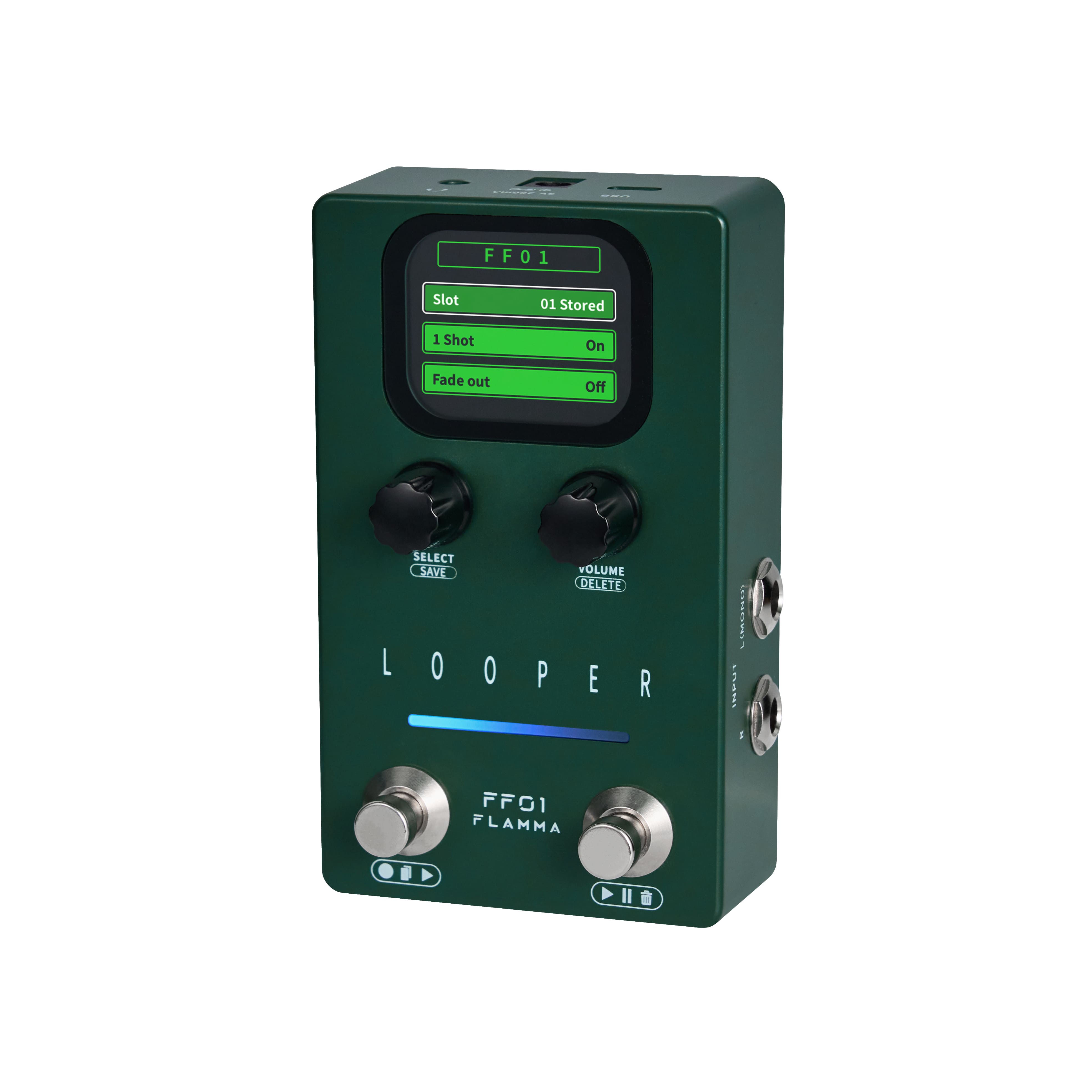 FLAMMA FF01 Dual Footswitch Stereo Looper Pedal