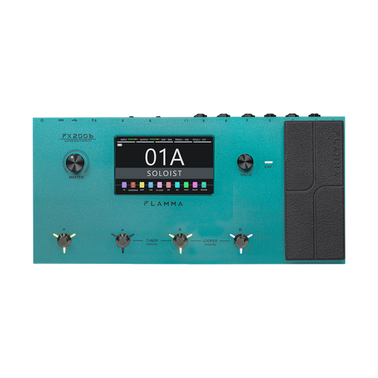 🎸FLAMMA FX200b Guitar Multi Effects Bulit-in Rechargable 3000mAh Battery