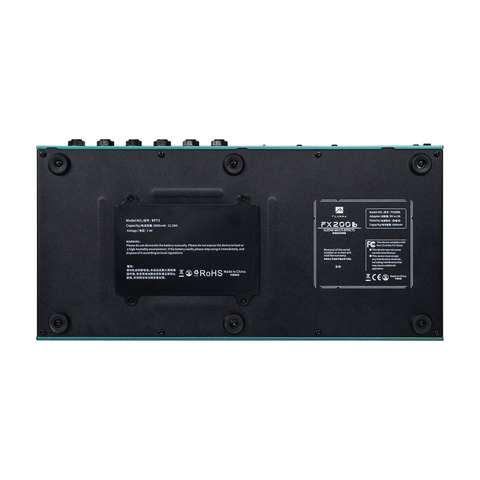 🎸FLAMMA FX200b Guitar Multi Effects Bulit-in Rechargable 3000mAh Battery