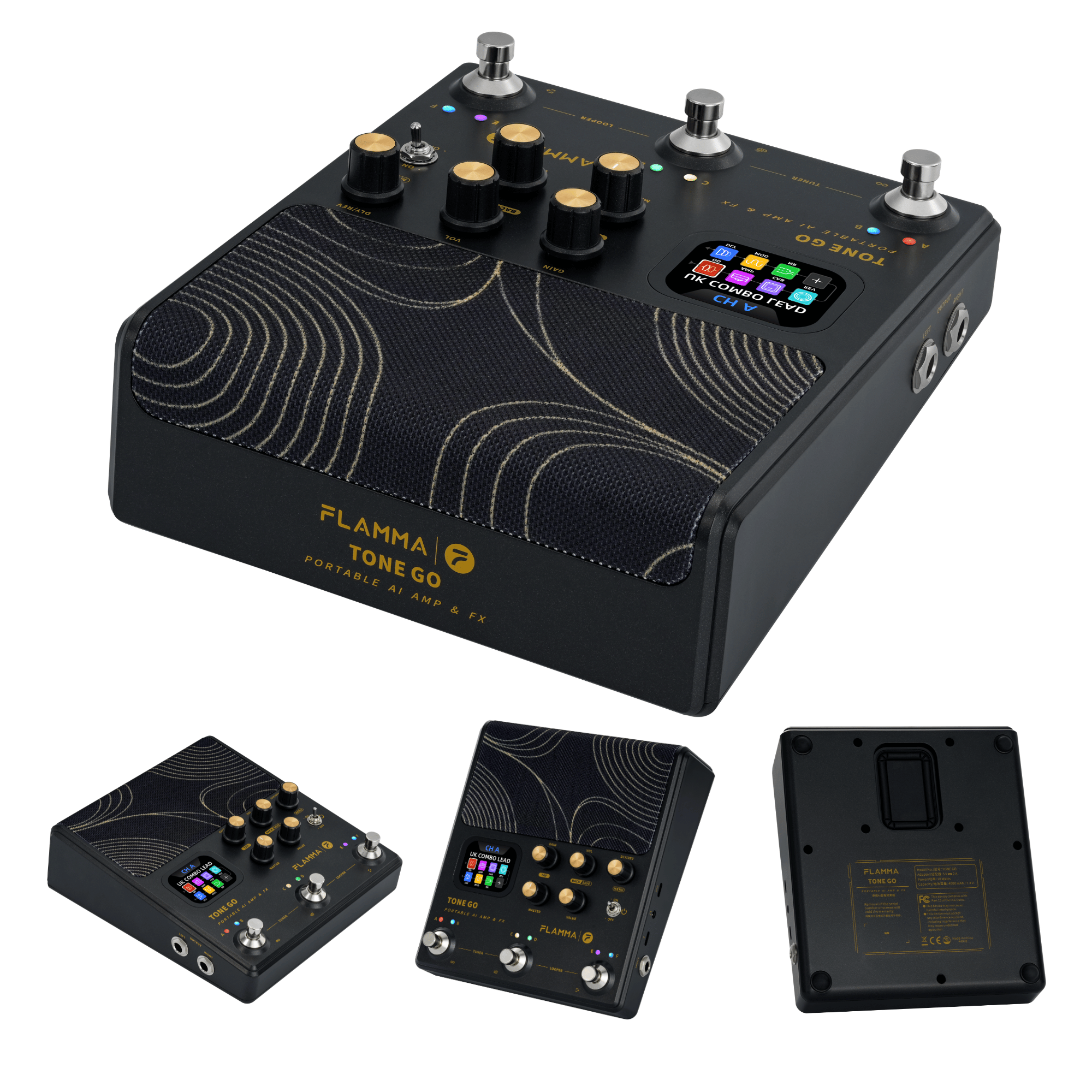FLAMMA TONE GO PORTABLE AI AMP & FX
