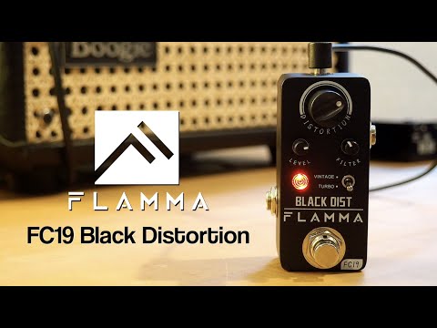 FLAMMA FC19 Black DIST Warm, Sweet, Vintage Distortion.