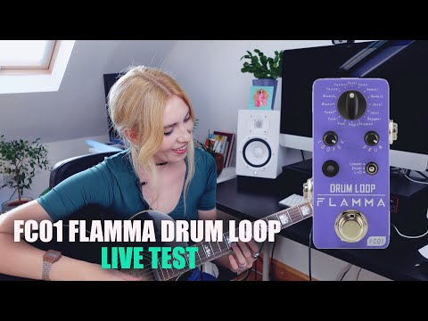FLAMMA FC01 Mini Digital Guitar Drum Machine Phase Loop Pedal