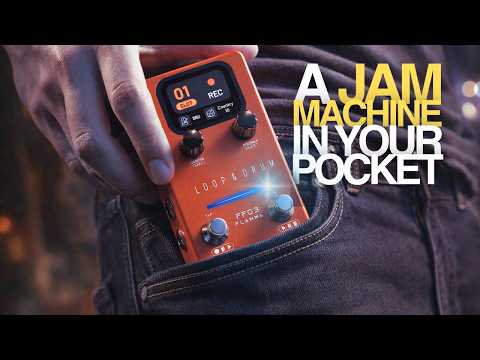 FLAMMA FF03 Stereo Dual Footswitch Looper & Drum Machine Pedal