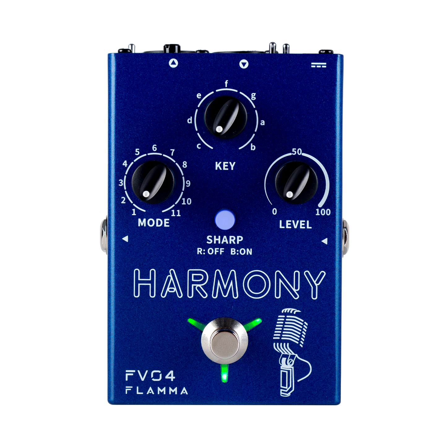 FLAMMA FV04 Harmony Vocal Pedal with Reverb Effects for Professional Singer