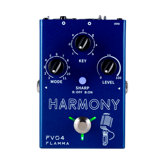 FLAMMA FV04 Harmony Vocal Pedal with Reverb Effects for Professional Singer