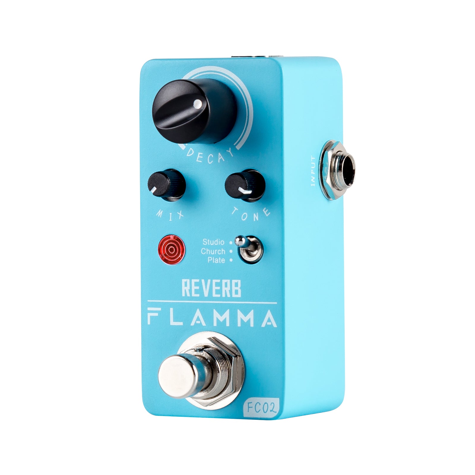 FLAMMA FC02 Mini Guitar Reverb Pedal Studio Church Plate