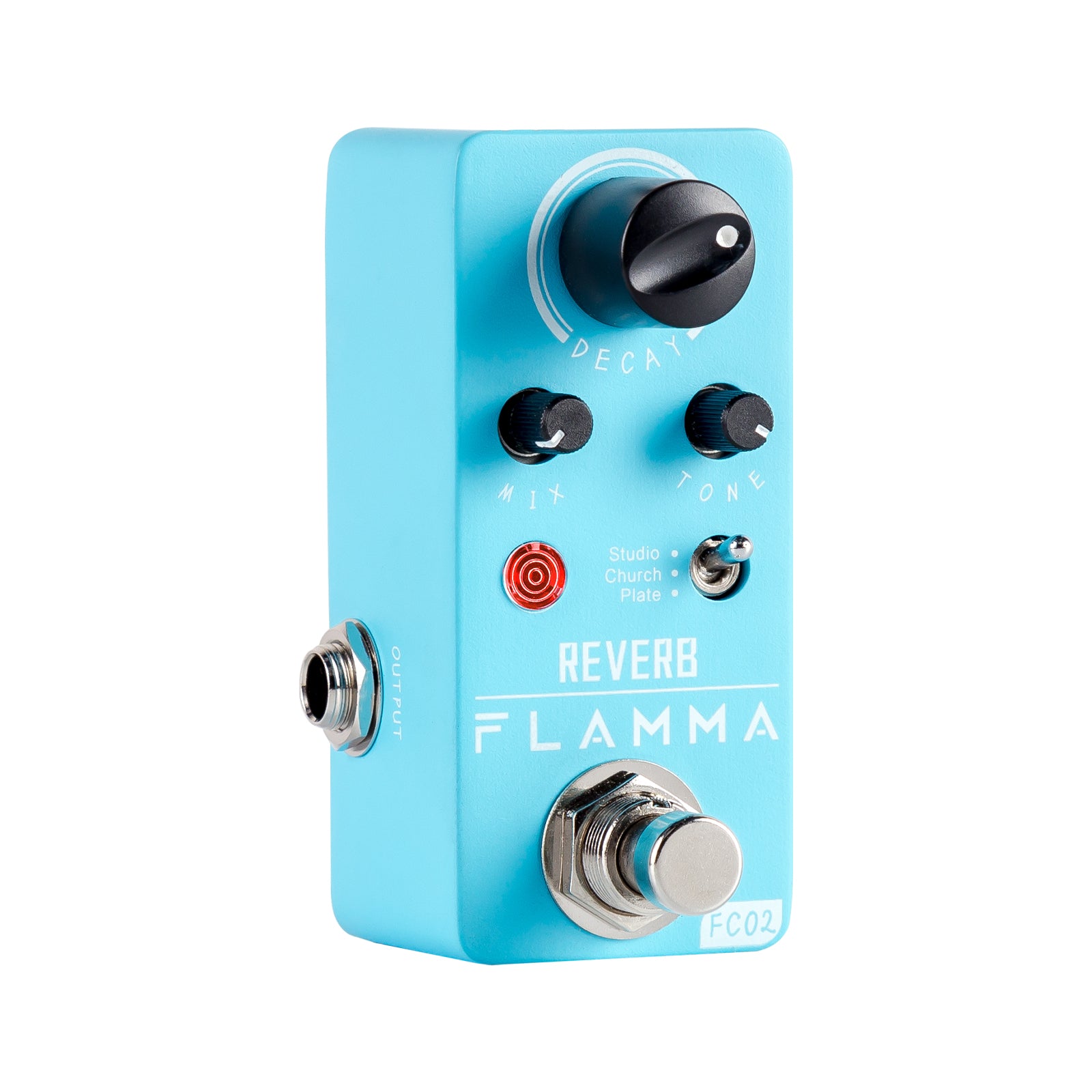FLAMMA FC02 Mini Guitar Reverb Pedal Studio Church Plate