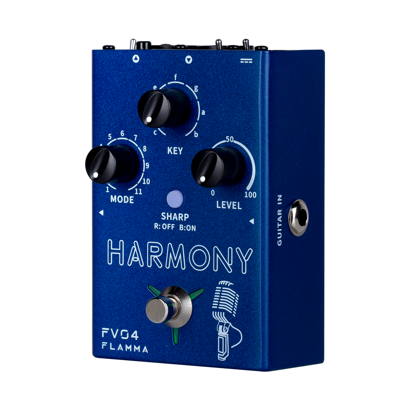 FLAMMA FV04 Harmony Vocal Pedal with Reverb Effects for Professional S