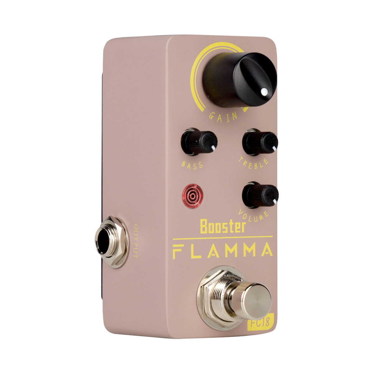 FLAMMA FC18 Clean Boost Pedal, 20db+ Clean Boost with a 2 Band EQ FLAMMA FC18 Clean Boost Pedal, 20db+ Clean Boost with a 2 Band EQ