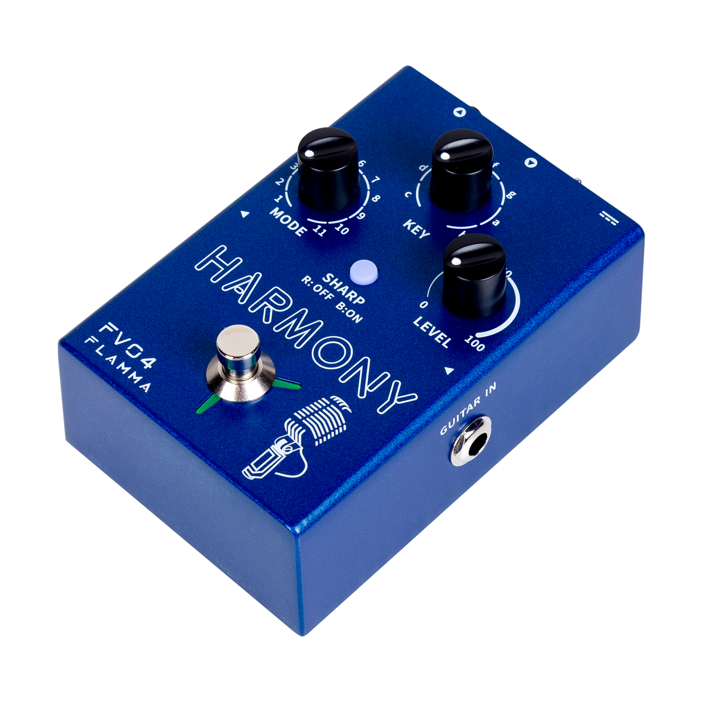 FLAMMA FV04 Harmony Vocal Pedal with Reverb Effects for Professional S