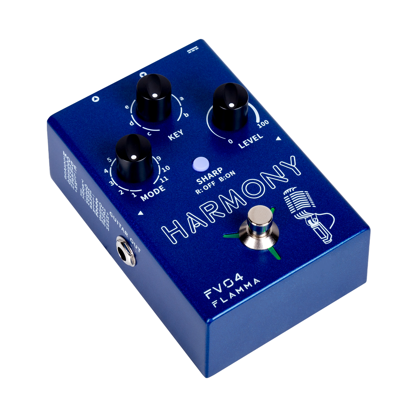 FLAMMA FV04 Harmony Vocal Pedal with Reverb Effects for Professional Singer