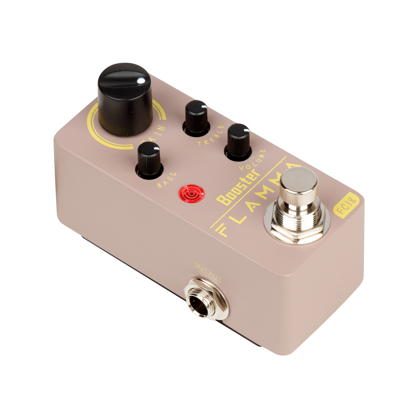 bass clean boost pedal FLAMMA FC18 Clean Boost Pedal, 20db+ Clean Boost with a 2 Band EQ – Flamma Innovation
