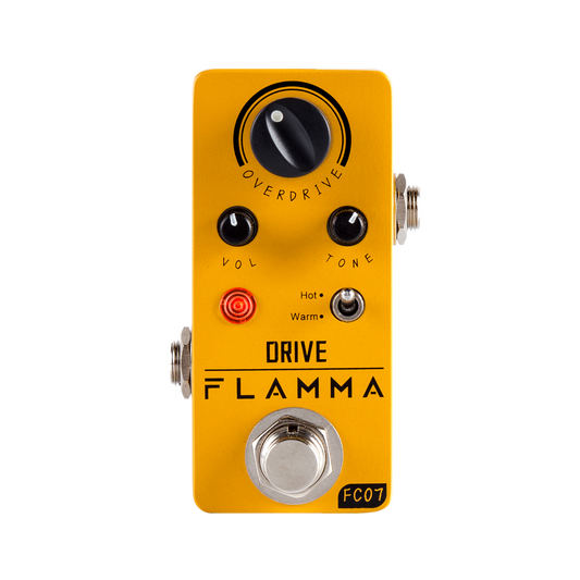 FLAMMA FC07 Analog Overdrive Effects Pedal Warm and Creamy Vintage Tube sounds