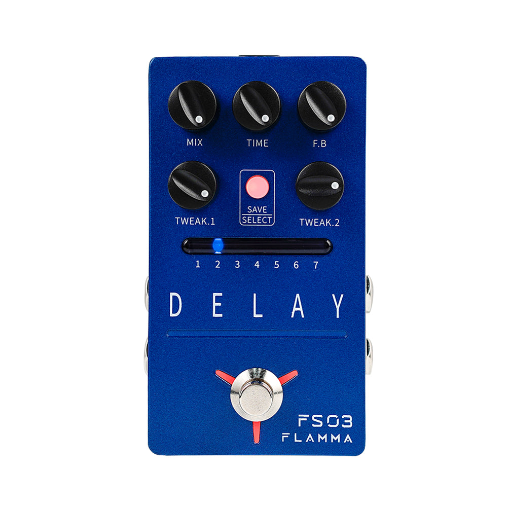 FLAMMA FS03 Stereo Delay Guitar Effects Pedal with 80-second Looper