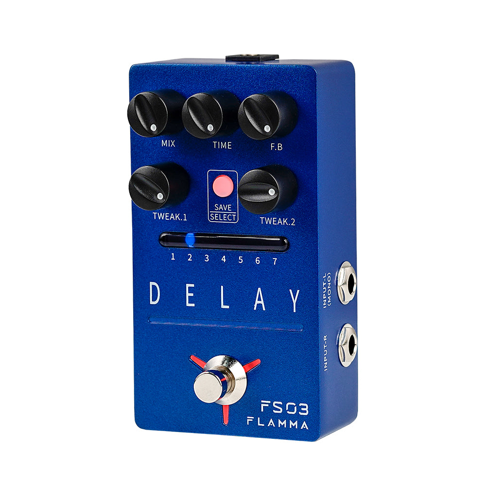 FLAMMA FS03 Stereo Delay Guitar Effects Pedal with 80-second Looper